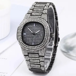 All Black Iced-Out Patek Philippe – Fully Frosted Luxury Timepiece